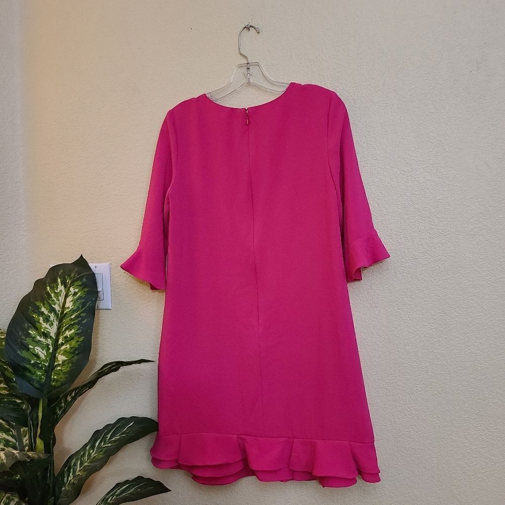 CeCe Pink Ruffle Hem Dress, size 6 - Picture 10 of 14